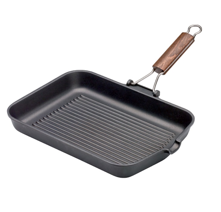 BISTECCHIERA GRILL CON MANICO PIEGHEVOLE